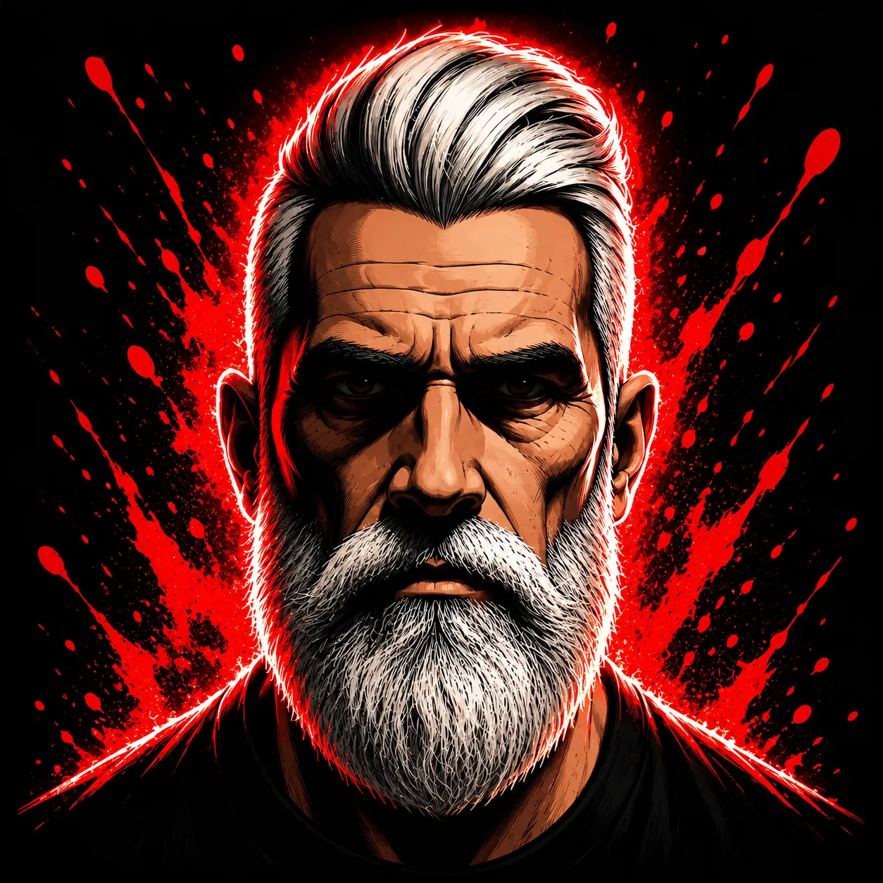 Stylized portrait illustration of Michael Beverly.